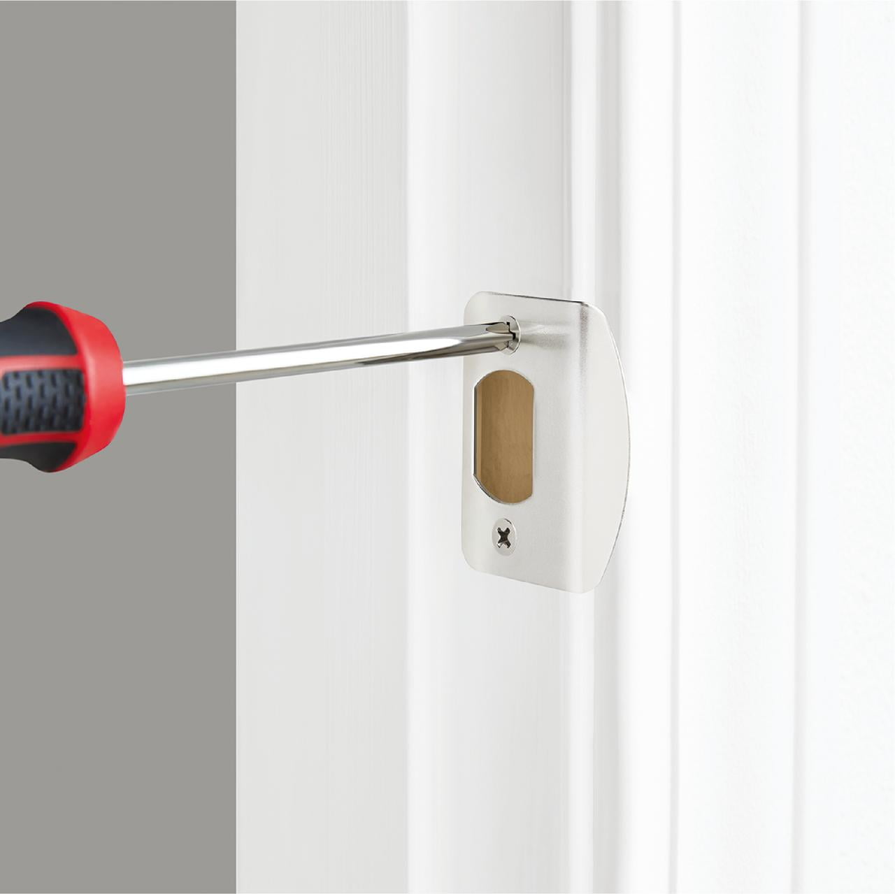 Hyper Tough Keyed Entry Ball Doorknob Lock and Single Cylinder Deadbolt Stainless Steel Finish Combo Pack