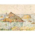 thumbnail image 3 of Signac, Paul 24x19 Black Modern Framed Museum Art Print Titled - Morlaix, Entrance of the River, 3 of 5
