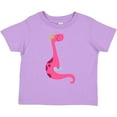 thumbnail image 3 of Inktastic Cute Pink Dinosaur Girls Toddler T-Shirt, 3 of 5