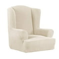 thumbnail image 2 of 2pcs Spandex Jacquard Funda de Sillón Wing Back Silla Reclinable Sofá Funda, 2 of 9