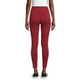 thumbnail image 3 of Time And Tru Women's High Rise Ankle Knit Leggings, 27" Inseam, Available in 2-Pack, 3 of 5