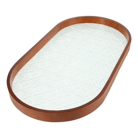 Raindrops  Decorative Serving Tray Clear Fruit Platter for Parties Entertain Coffee