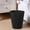 Black, variant on Slim Lidless Trash Can, 11.61x9.05 Inch Press Ring Bathroom & Bedroom Waste Bin, Space-Saving Plastic Garbage Can for Kitchen, Office, Toilet - Assorted Colors