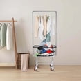 thumbnail image 6 of Commercial Laundry Basket Cart Steel Wire Laundry Cart Trolley 50kg/110lbs For Homes, Hotels, Bathrooms, And Commercial Laundries, 6 of 18