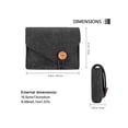 thumbnail image 2 of MacBook Power Adapter Case Storage Bag, Felt Portable Electronics Accessories Organizer Pouch for MacBook Pro Air Laptop Power Supply Magic Mouse Charger Cable Hard Drive Power Bank, 2 of 7