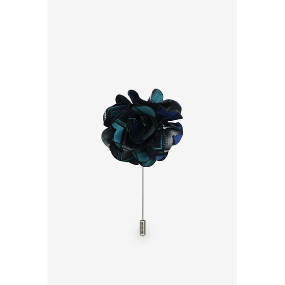 Cool Plaid Flower Lapel Pin