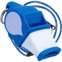 Fox 40 Sonik Blast CMG 3-Chamber Pealess Whistle   Lanyard, Blue/White