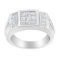 thumbnail image 2 of 14k White Gold 2ct TDW Diamond Cluster Ring (G-H, SI1-SI2), 2 of 8