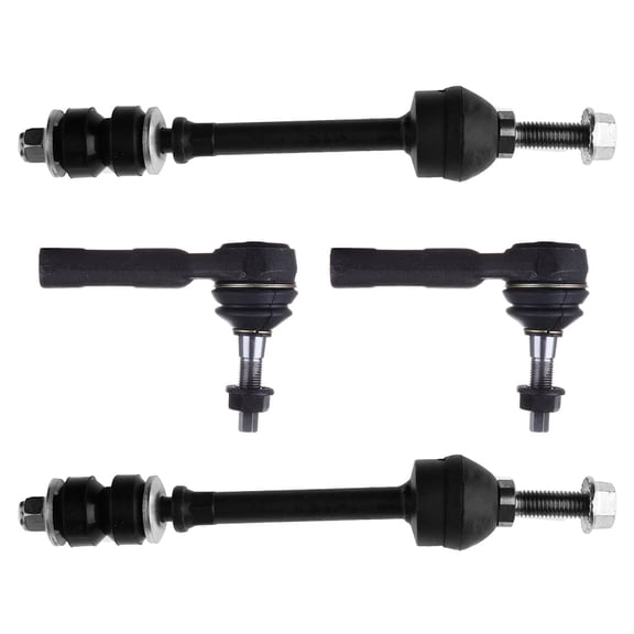 ECCPP 4pcs Front Outer Tie Rod End Front Sway Bar End Link fit for 2005-2009 For Dodge Dakota 2006-2009 For Mitsubishi Raider