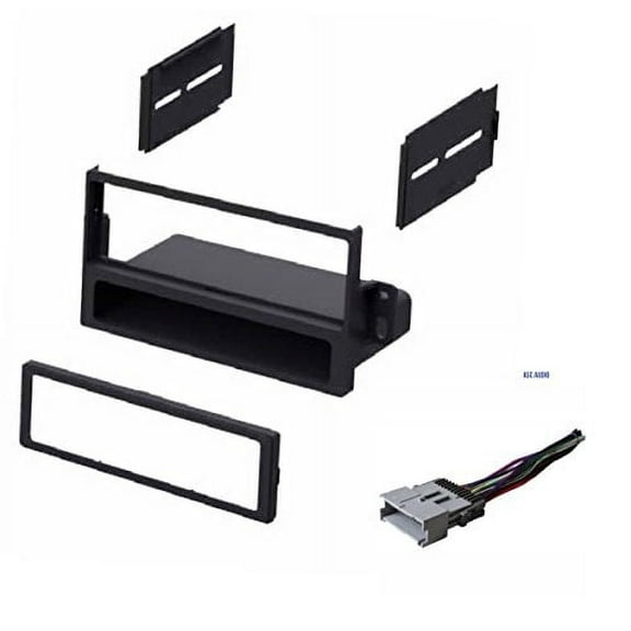 Car Stereo Dash Kit and Wire Harness for Installing a new Single Din Radio for 2004-2005 Saturn Ion and Vue
