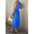 thumbnail image 3 of Vestido PRETTYGARDEN 2025 Verano Satén Sin Mangas XL Azul, 3 of 8