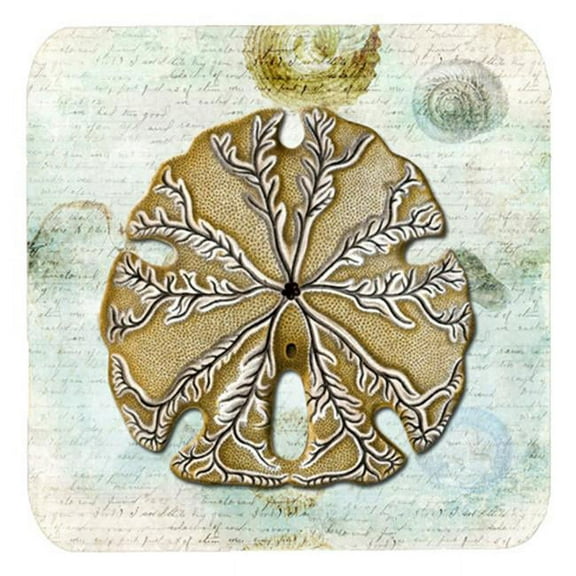 Sand Dollar Foam Coasters - Set Of 4, 3.5 x 3.5 In.