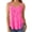 Hot Pink, variant on Women's Strappy Tank Top Round Neck Sleeveless Layering for Daily Wear Versatile Basic 3x Tops for Women plus Size 4x for Women 3x plus Top Back Cut Top Women Long Tunic Berry Top Women Beach