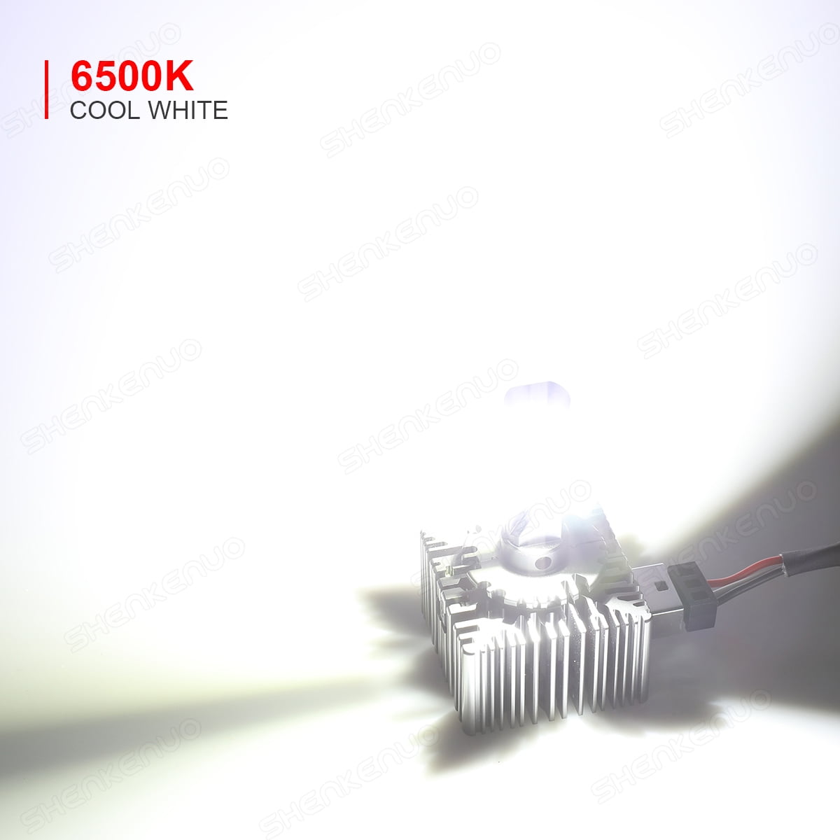 QUAYUB D1S D1R LED Headlight Bulbs High Low Beam 12000lm 6000k Bright White HID Replace