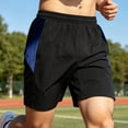 thumbnail image 4 of Umfun Men's Sporty Side Panel Athletic Shorts with Elastic Drawstring Waist - Lightweight Quick Dry Running Shorts for Gym Training & Casual Daily Wear, 4 of 9