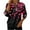 Hot Pink, variant on Womens Trendy Casual Valentine's Day Printed Half-Zip Blouses Tops Women's Loose Round-neck Sweatshirt