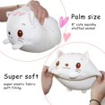 thumbnail image 2 of 8 inch/20cm cute animal plush stuffed cylindrical body pillow, super soft cartoon cuddle toy doll (cat), 2 of 4