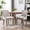 Beige, variant on Fabric Upholstered Dining Chairs Set of 2, Comfy Accent Side Chair with Bronze Nailhead Trim and Solid Wood Legs for Kitchen, Leopard