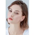 thumbnail image 5 of KRE Prime Women Moissanite 925 Sterling Silver Huggie Earrings, 5 of 11