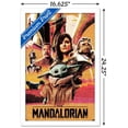 thumbnail image 3 of Star Wars: The Mandalorian - Group Collage Wall Poster, 14.725" x 22.375", Framed, 3 of 3