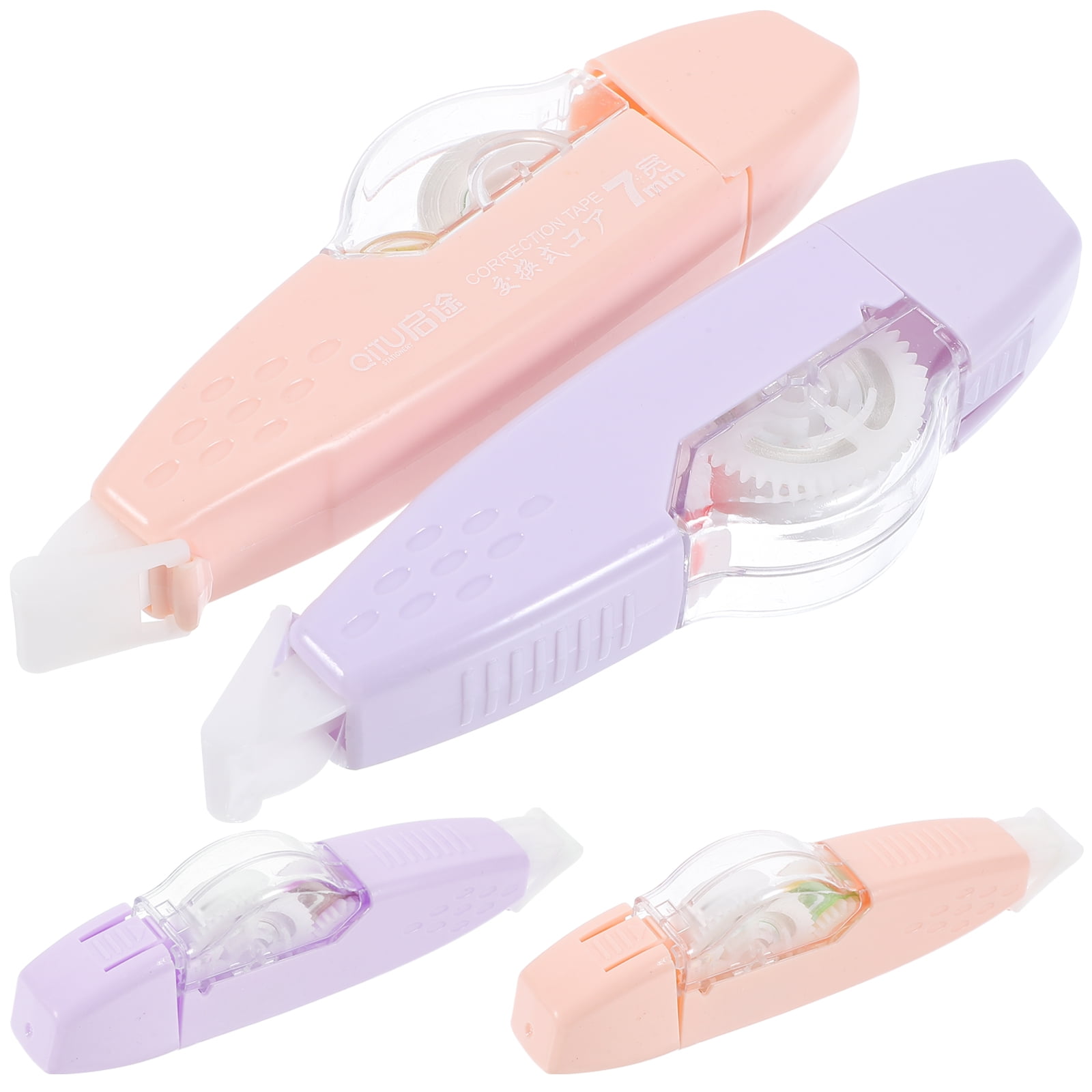 4pcs White-out Correction Tape Portable Correction Tape Plastic Correction Tape Correcting Tape