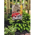 thumbnail image 2 of LADDKE Yellow Car Paris Vintage Collage Fashioned Old Visiting 1950S 1960S Garden Flag Decorative Flag House Banner 12x18 inch, 2 of 2