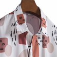 thumbnail image 2 of Camisas De Lino Para Hombre Camisas de un solo pecho para hombre, camisas informales de manga corta para playa con solapa de Color sólido para vacaciones al libre (White, XL), 2 of 7