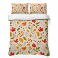 thumbnail image 2 of 3 Pieces Queen Quilt Set,Country Fall Maple Leaf Soft Bedding Sets with 1 Quilt & 2 Pillow Shams,Vintage Farmhouse Leaves Summer Bedspread Lightweight Coverlet Comforter for All Season, 2 of 9