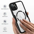 thumbnail image 2 of Strong Magnetic Phone Case for For iPhone 15,[Built-in Screen Protector][Compatible with Magsafe][Military Shockproof Dropproof] Heavy Duty Transparent Phone Case Cover,Darkgreen, 2 of 8