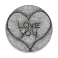 thumbnail image 3 of AMLESO Drawing Winding Painting Rope Painting String Art for Kitchen Bedroom Office Heart, 3 of 8