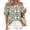 Floral White Army Green, variant on Off The Shoulder Spring Tops for Women Summer Blouses Boho Floral Short Sleeve Shirts Dressy Casual Outfits
