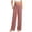 01#Pink, variant on Women Crossover High Waist Wide Leg Yoga Pants Venetian Solid Color Casual Sports Trousers With Side Pockets Green 3XL
