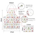 thumbnail image 7 of Flower Fairy Princess Pattern Apron-Garden Aprons for Women with Pockets-Cotton Linen Waterproof Kitchen Cooking Gardening Aprons Adjustable for Kitchen,Cooking,BBQ and Salon 33x27 Inch, 7 of 7