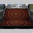 thumbnail image 4 of Qpednta Brown Mandala ar Seat Cover Auto Accessories Interior 4Pcs, Front Seat Protector Auto Seat Rear Split Bench Cover Universal Automotive Interior Protection Accessories, 4 of 7