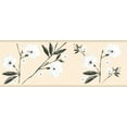 thumbnail image 5 of Dundee Deco's Peel and Stick Wallpaper Border - Floral White Cream Flowers and Leaves Wall Border Retro Design, 15 ft x 7 in, Self Adhesive, 5 of 6