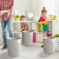 thumbnail image 5 of Large Capacity Modern Can for Home Kitchen Living Room and Bathroom with Sleek Design and Easy No Lid for Quick Waste Disposal 3PCS, 5 of 5