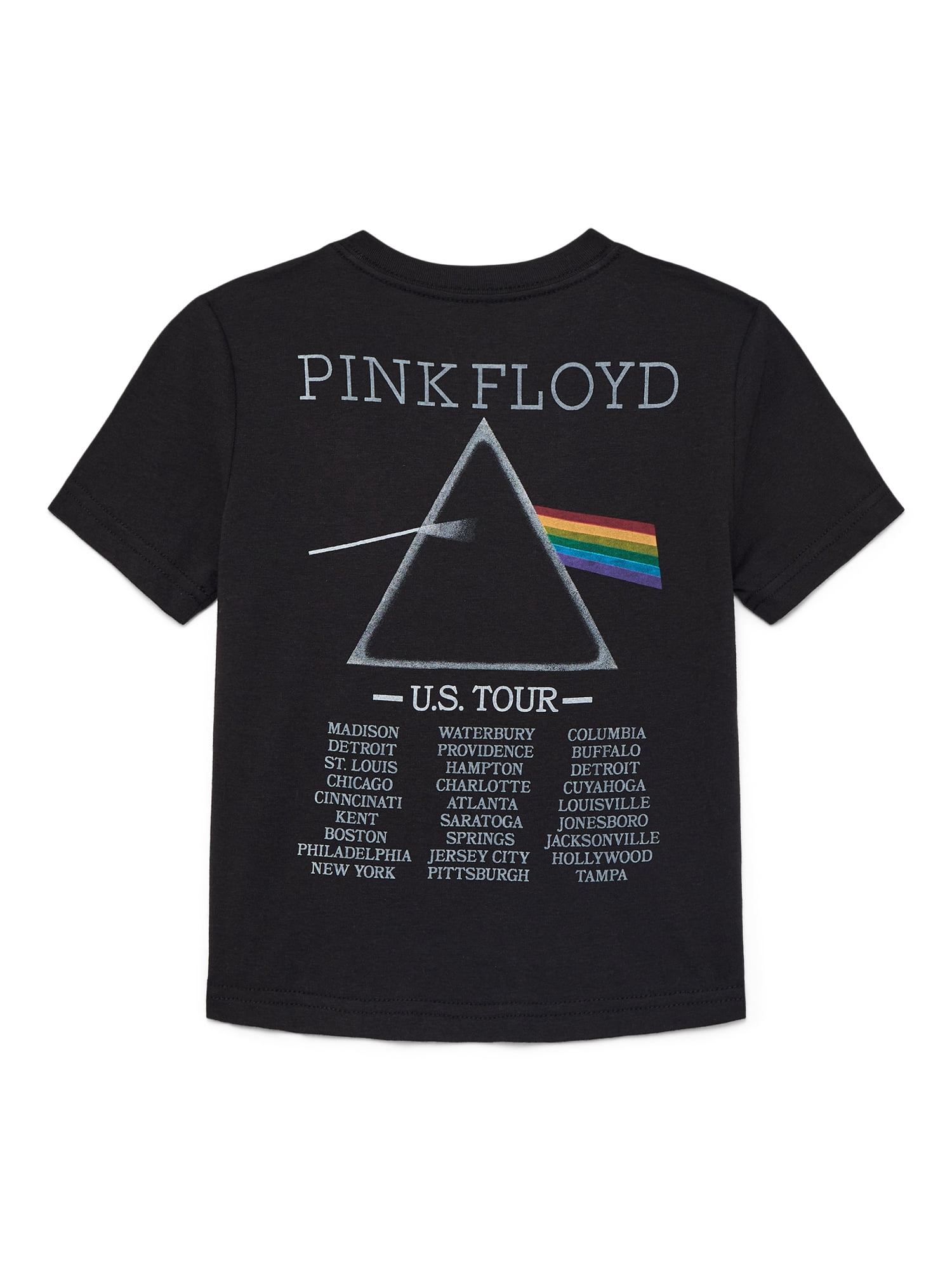 Pink Floyd Dark Side Toddler Boys or Girls Crewneck Tee with Short Sleeves, Sizes 12M-5T