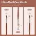 thumbnail image 4 of Modelones Kolinsky Acrylic Nail Brush Set, Size 8/10/12 Round Shaped Nail Brushes for Acrylic Powder, Gel Polish, Extension Gel, 3D Carving & Detailing Design with Wooden Handle Salon & DIY Use, 4 of 7