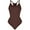 Brown, variant on MANIFIQUE 3 Piece Bodysuit for Women Tummy Control Shapewear Racerback Brief Smoothing Body Shaper Tank Top