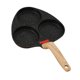 thumbnail image 1 of Sartén antiadherente Sartén para huevos Olla para bistec Freidora de aceite Olla para cocinar Papas fritas 3 agujeros, 1 of 9