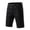 Black, variant on Mens Slim Straight Shorts Elastic Drawstring Waist Side Pockets Short Jeans Breathable Lightweight Summer Daily Classic Casual Pants Black 32