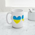 thumbnail image 5 of CafePress - I Stand With Ukraine Heart Mugs - 15 oz Ceramic Large White Novelty Mug, 5 of 6