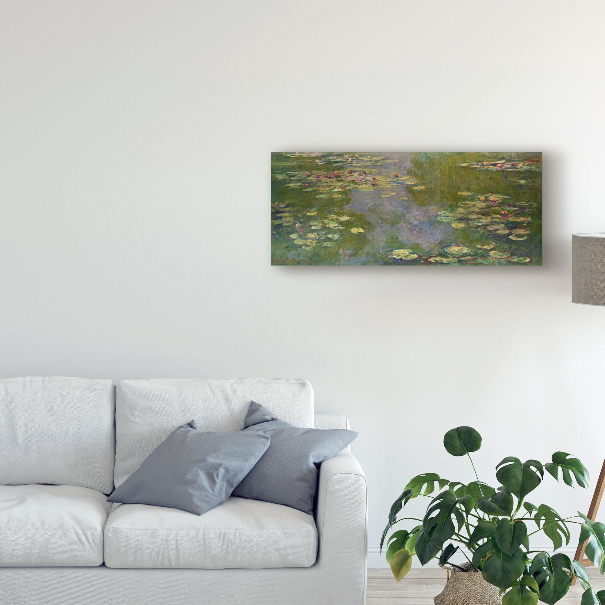 Trademark Fine Art 'Water Lilies I' Canvas Art by Claude O. Monet