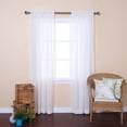 thumbnail image 1 of Best Home Fashion Vintage Leaves Burnout Sheer Rod Pocket Curtain Panels, 1 of 8