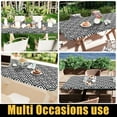 thumbnail image 6 of decorUhome Vinyl Tablecloth for Rectangular Tables, Waterproof Fitted Table Cloth, Elastic Plastic Table Cover for Dining and Outdoor(30"x72", Black), 6 of 8