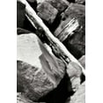 thumbnail image 2 of Hausenflock, Alan 11x14 Gold Ornate Wood Framed with Double Matting Museum Art Print Titled - Rocks and Wood II BW, 2 of 4
