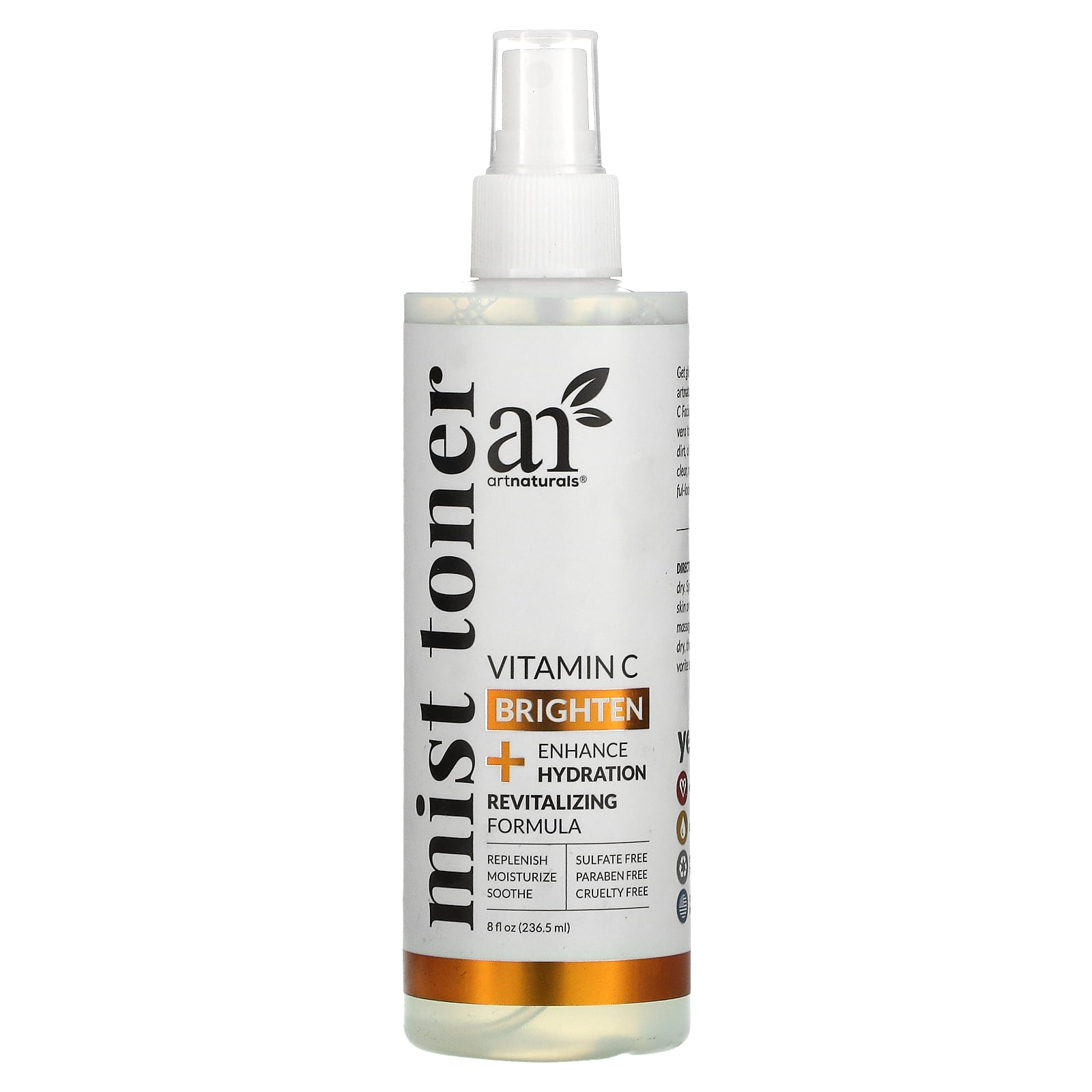 Mist Toner, Vitamin C Revitalizing Formula, 8 fl oz (236.5 ml), artnaturals