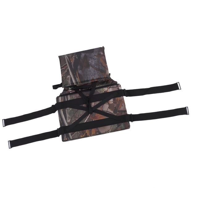 Adjustable Camping Tree , Noiseless Lightweight Foldable Cushion Pad with Back Support, Compatible with Various Tree Stands