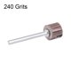 thumbnail image 4 of 8 Pcs 10x10mm Rueda de aletas 240 granos Cabezal abrasivo con vástago de 1/8" para herramientas rotativas, 4 of 5