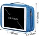 thumbnail image 3 of Azul-Impermeable Bolsa de almacenamiento de cables Organizador Universal Grueso Acolchado Durable Accesorios electrónicos Bolsas de organización Estuches para discos duros Cargador Tarjetas de memoria, 3 of 5